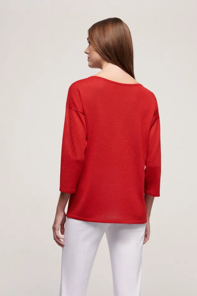 Luisa Spagnoli Knitwear Campanella Red 8211 Women Luisa Spagnoli Knitwear Campanella Red 8211 Women