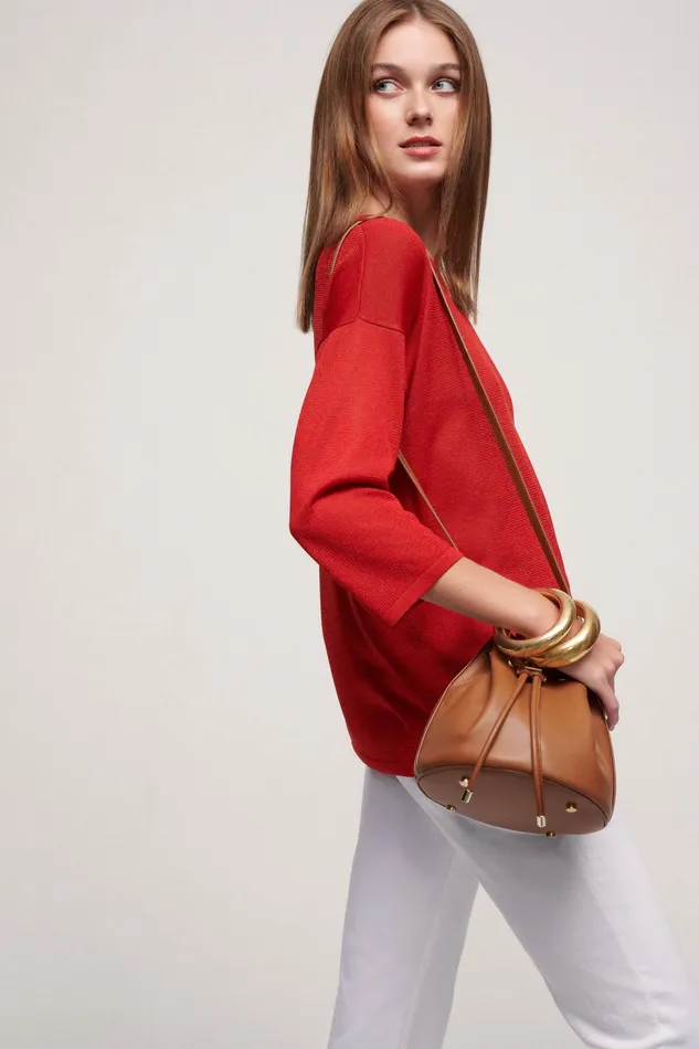 Luisa Spagnoli Knitwear Campanella Red 8211 Women Luisa Spagnoli Knitwear Campanella Red 8211 Women
