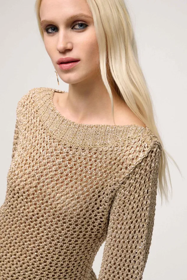 Luisa Spagnoli Knitwear Cavolfiore Beige 8211 Women Luisa Spagnoli Knitwear Cavolfiore Beige 8211 Women