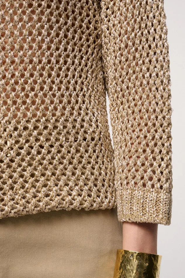 Luisa Spagnoli Knitwear Cavolfiore Beige 8211 Women Luisa Spagnoli Knitwear Cavolfiore Beige 8211 Women