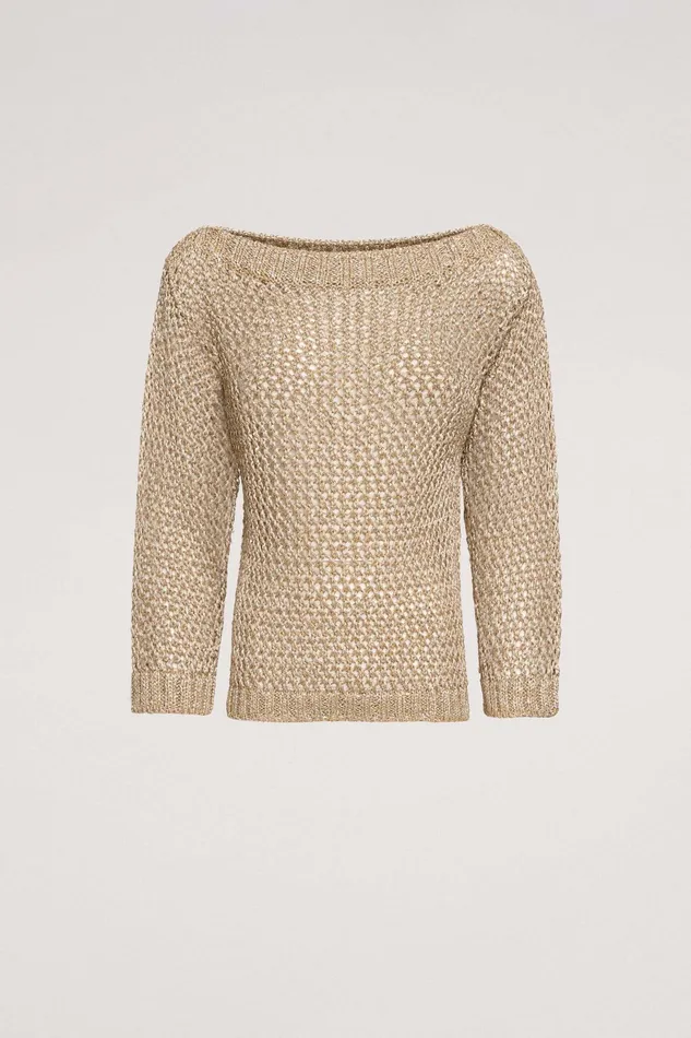 Luisa Spagnoli Knitwear Cavolfiore Beige 8211 Women Luisa Spagnoli Knitwear Cavolfiore Beige 8211 Women