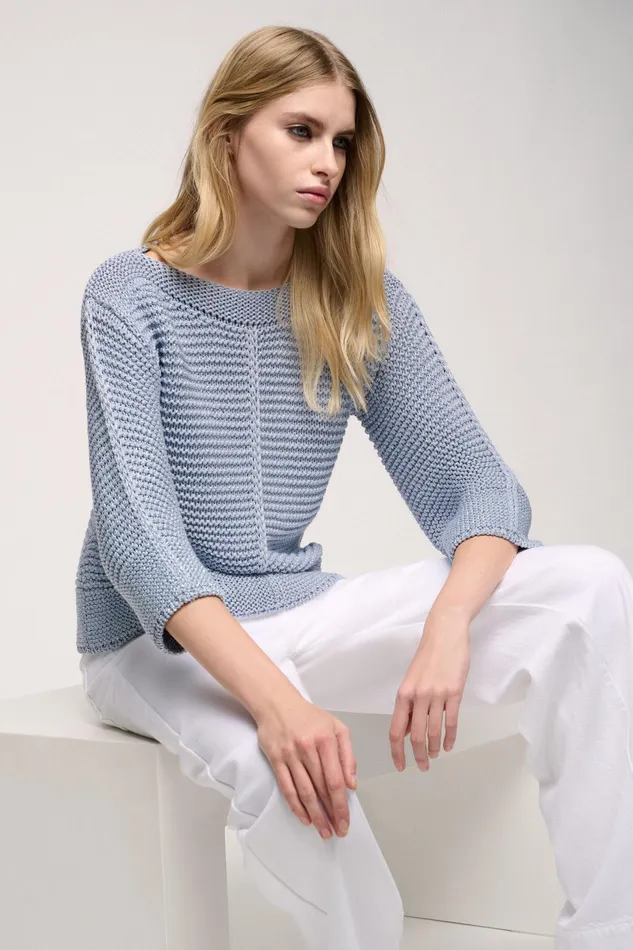 Luisa Spagnoli Knitwear Cedri Light Blue 8211 Women