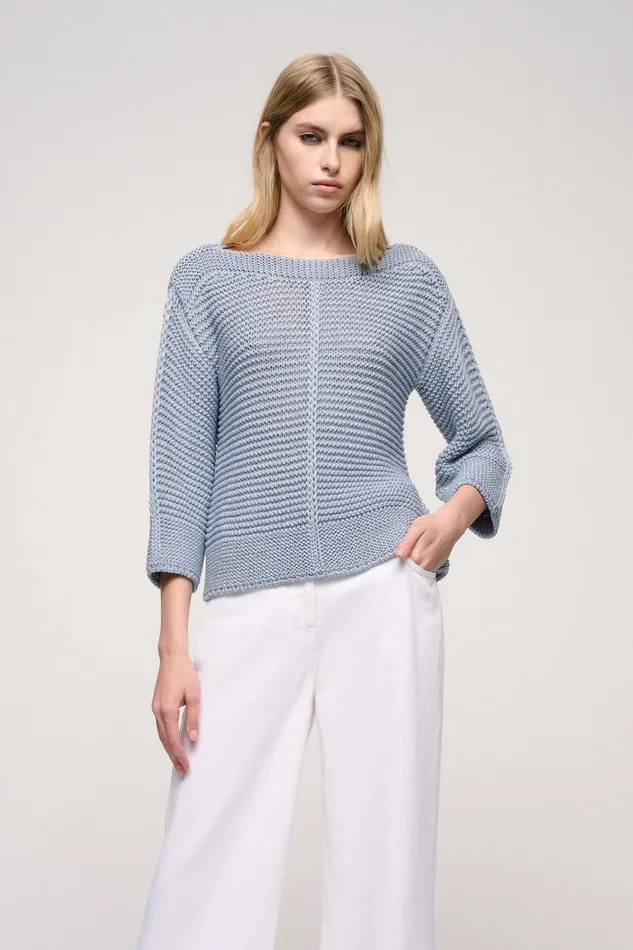 Luisa Spagnoli Knitwear Cedri Light Blue 8211 Women Luisa Spagnoli Knitwear Cedri Light Blue 8211 Women