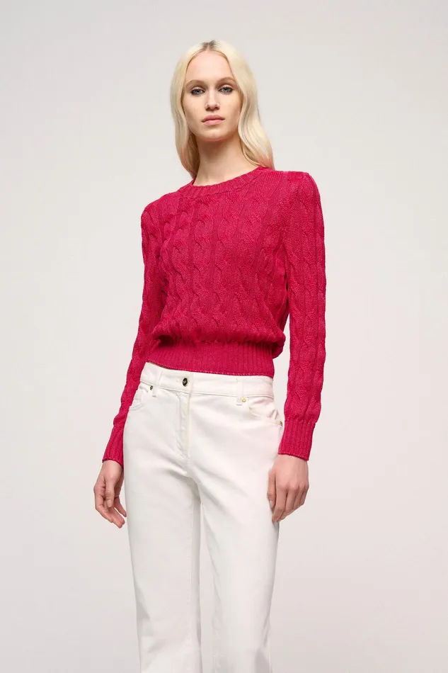 Luisa Spagnoli Knitwear Condominio Fuchsia 8211 Women Luisa Spagnoli Knitwear Condominio Fuchsia 8211 Women