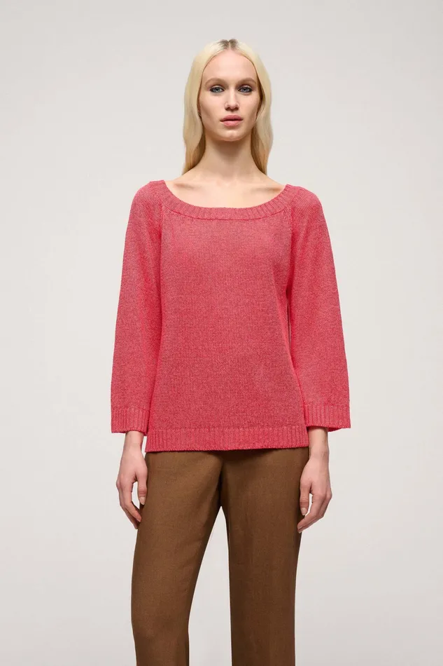 Luisa Spagnoli Knitwear Confettura Coral 8211 Women
