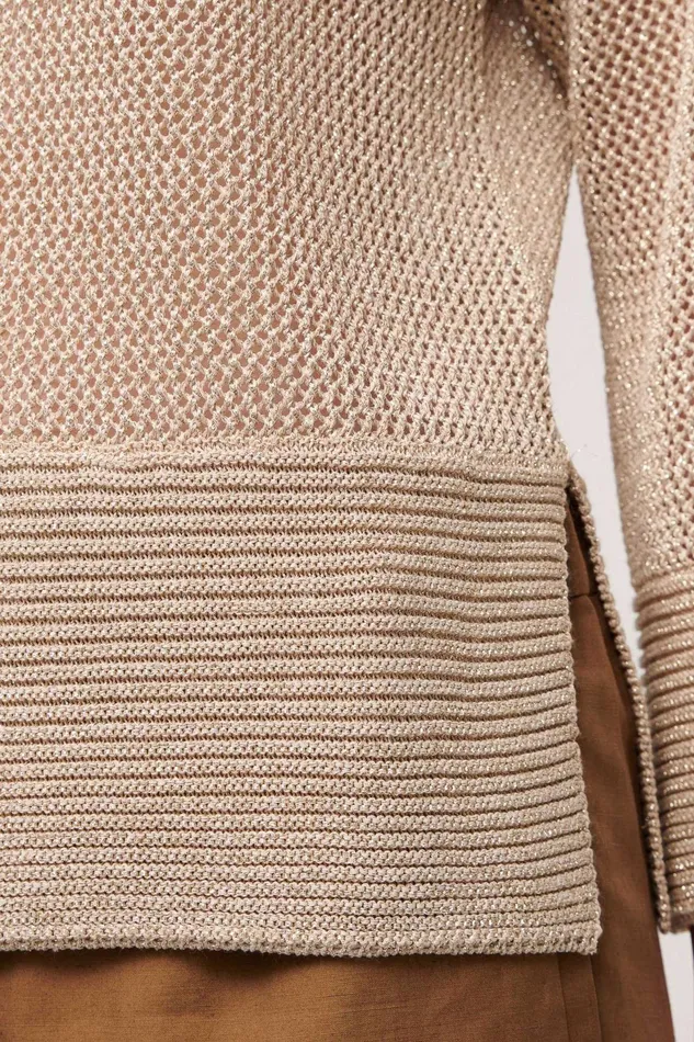 Luisa Spagnoli Knitwear Corallino Beige 8211 Women Luisa Spagnoli Knitwear Corallino Beige 8211 Women