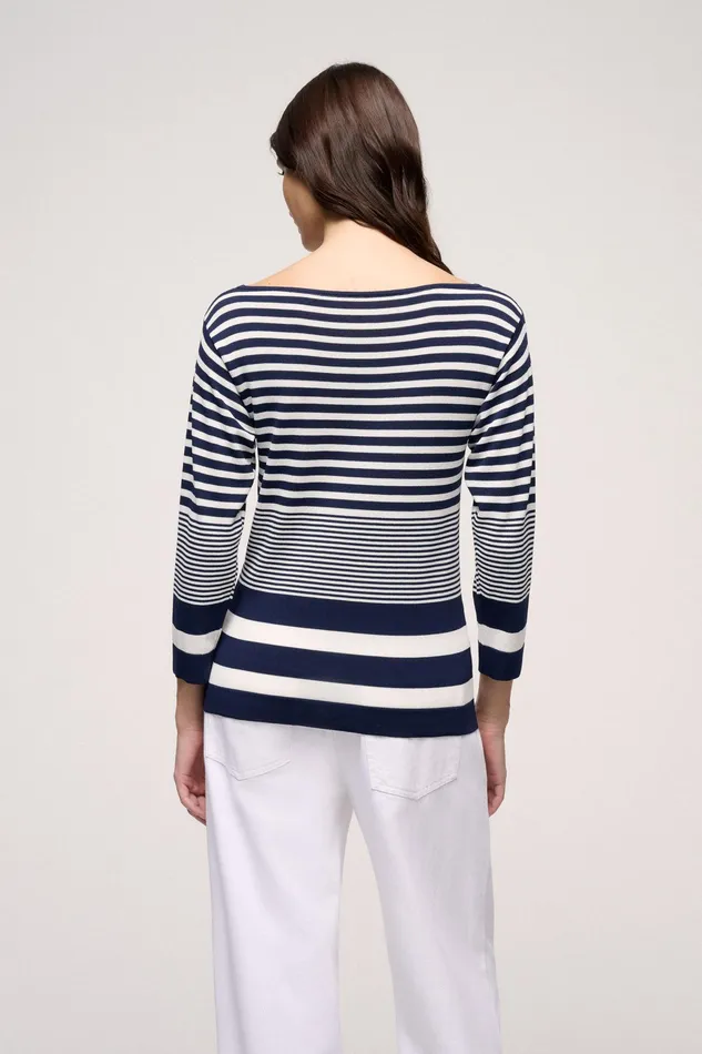 Luisa Spagnoli Knitwear Corazza Bluecream 8211 Women Luisa Spagnoli Knitwear Corazza Bluecream 8211 Women
