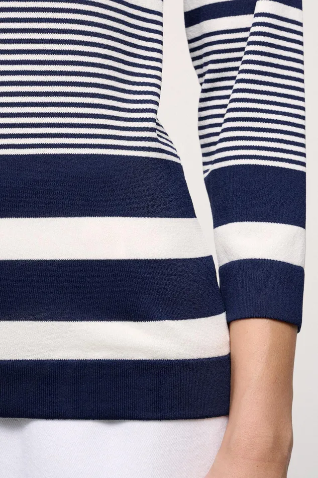 Luisa Spagnoli Knitwear Corazza Bluecream 8211 Women Luisa Spagnoli Knitwear Corazza Bluecream 8211 Women