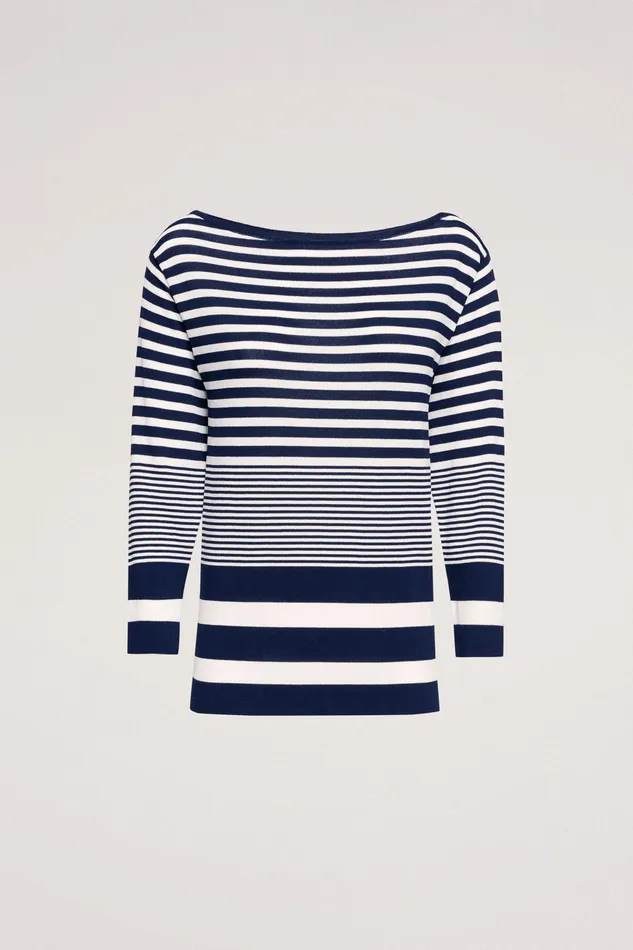 Luisa Spagnoli Knitwear Corazza Bluecream 8211 Women Luisa Spagnoli Knitwear Corazza Bluecream 8211 Women