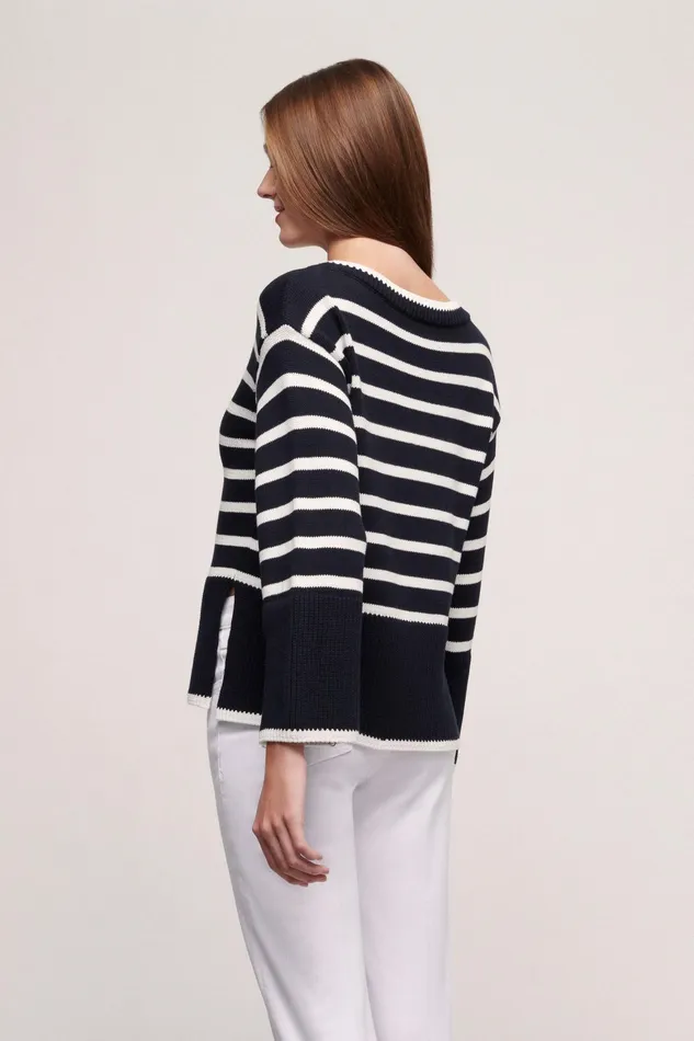 Luisa Spagnoli Knitwear Cortina Bluewhite 8211 Women Luisa Spagnoli Knitwear Cortina Bluewhite 8211 Women