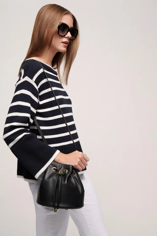 Luisa Spagnoli Knitwear Cortina Bluewhite 8211 Women Luisa Spagnoli Knitwear Cortina Bluewhite 8211 Women
