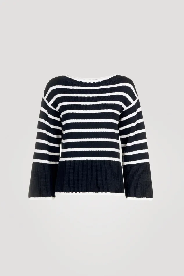 Luisa Spagnoli Knitwear Cortina Bluewhite 8211 Women Luisa Spagnoli Knitwear Cortina Bluewhite 8211 Women