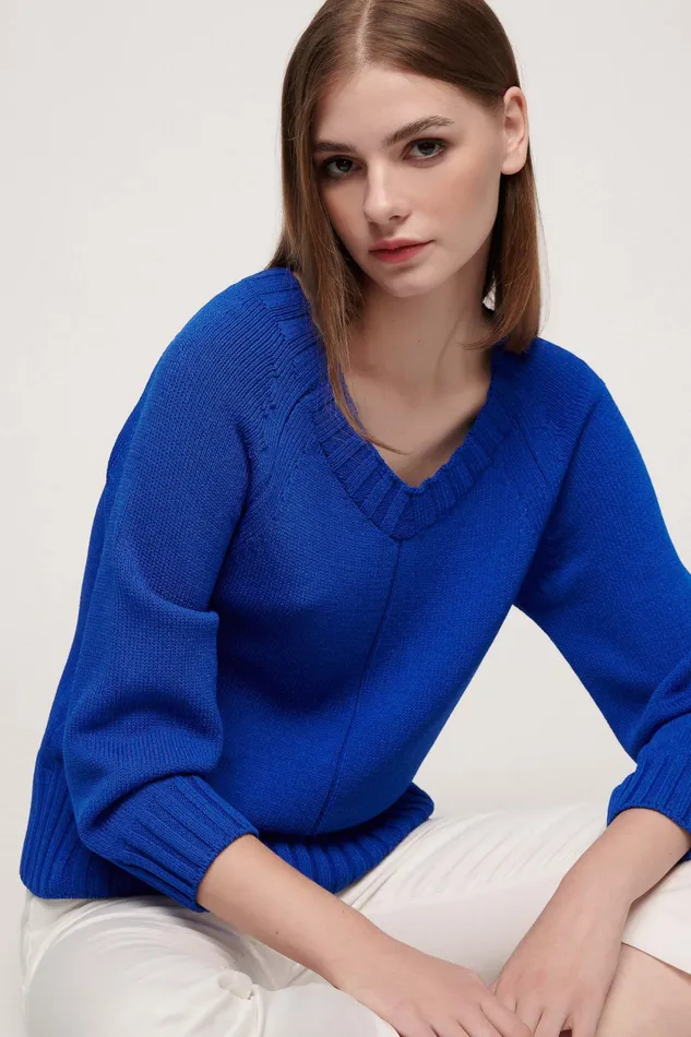 Luisa Spagnoli Knitwear Cortona Bluette 8211 Women