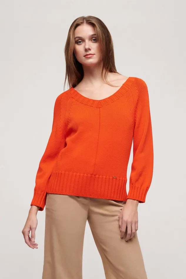Luisa Spagnoli Knitwear Cortona Orange 8211 Women