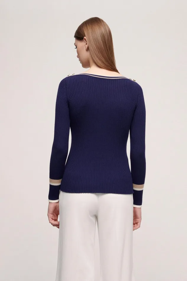 Luisa Spagnoli Knitwear Martini Blue 8211 Women Luisa Spagnoli Knitwear Martini Blue 8211 Women