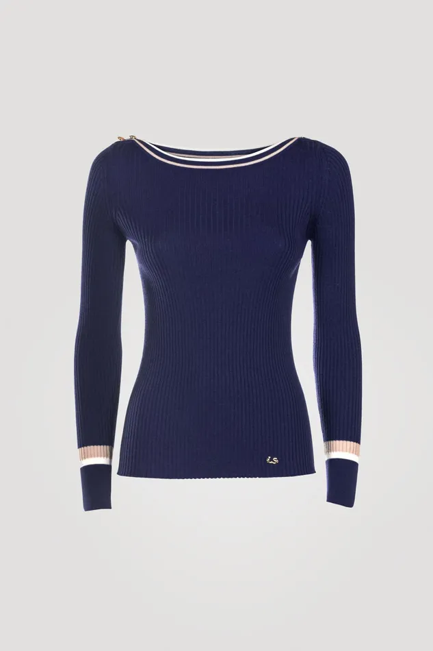 Luisa Spagnoli Knitwear Martini Blue 8211 Women Luisa Spagnoli Knitwear Martini Blue 8211 Women