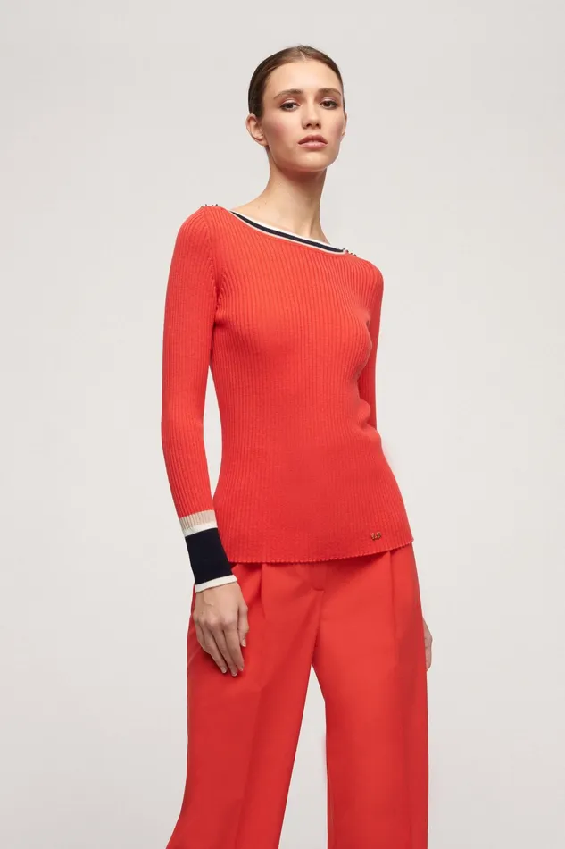 Luisa Spagnoli Knitwear Martini Coral 8211 Women