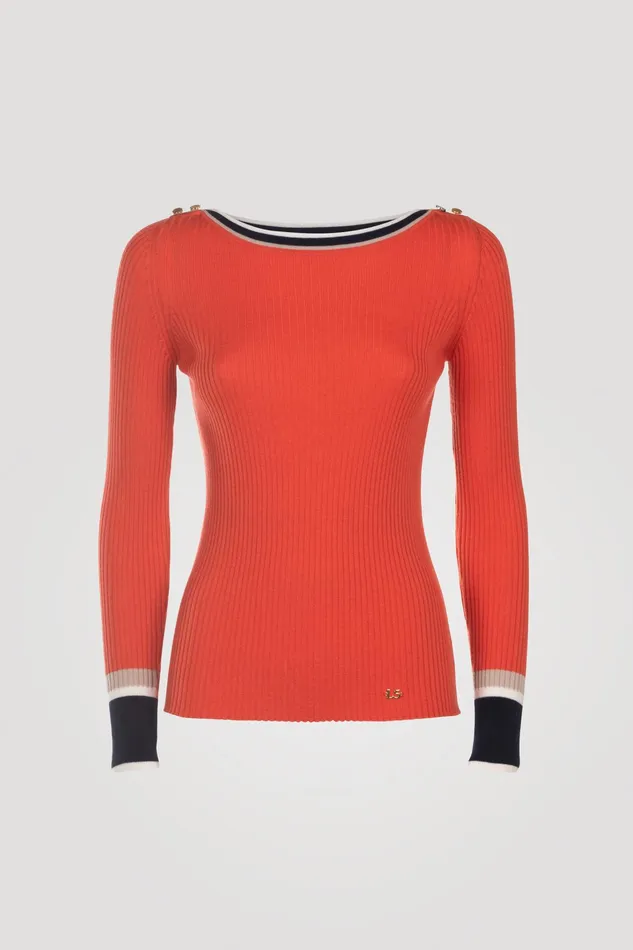 Luisa Spagnoli Knitwear Martini Coral 8211 Women Luisa Spagnoli Knitwear Martini Coral 8211 Women
