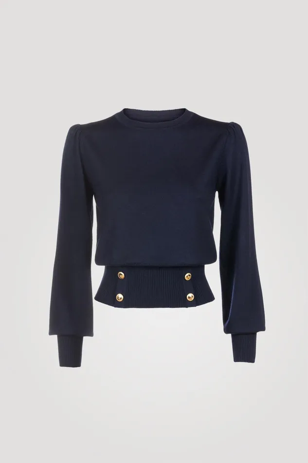 Luisa Spagnoli Knitwear Musicol Blue 8211 Women Luisa Spagnoli Knitwear Musicol Blue 8211 Women