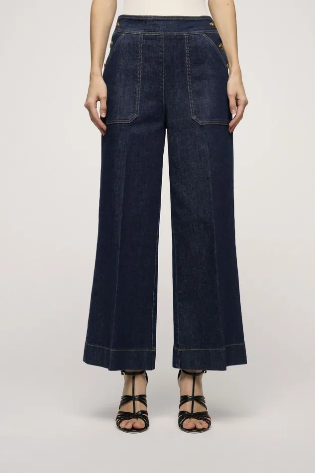 Luisa Spagnoli Pants Acquavite Blue 8211 Women