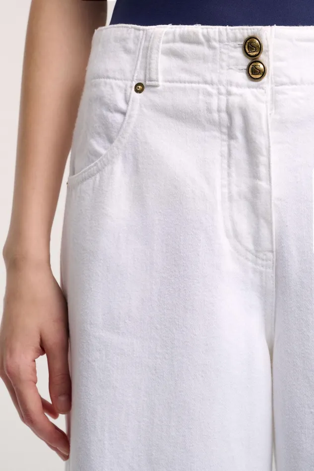 Luisa Spagnoli Pants Aragona White 8211 Women Luisa Spagnoli Pants Aragona White 8211 Women