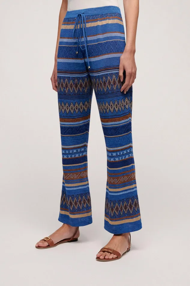 Luisa Spagnoli Pants Cocchiere Bluette 8211 Women