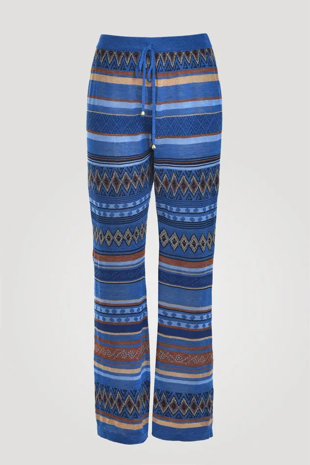 Luisa Spagnoli Pants Cocchiere Bluette 8211 Women Luisa Spagnoli Pants Cocchiere Bluette 8211 Women