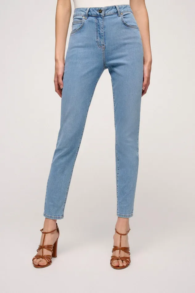 Luisa Spagnoli Pants Ottuso Avio Blue 8211 Women
