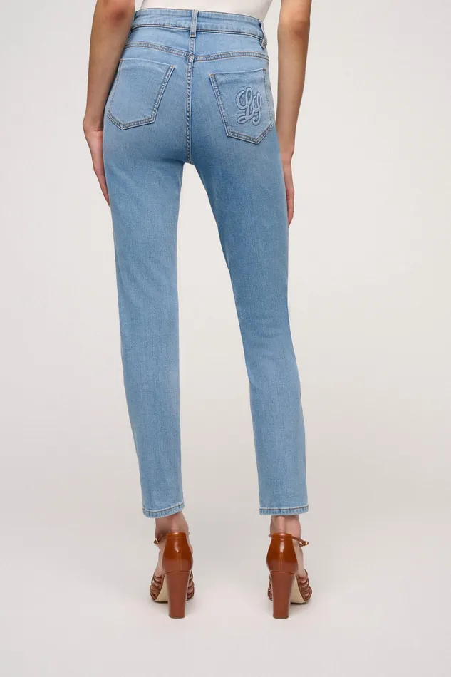 Luisa Spagnoli Pants Ottuso Avio Blue 8211 Women Luisa Spagnoli Pants Ottuso Avio Blue 8211 Women