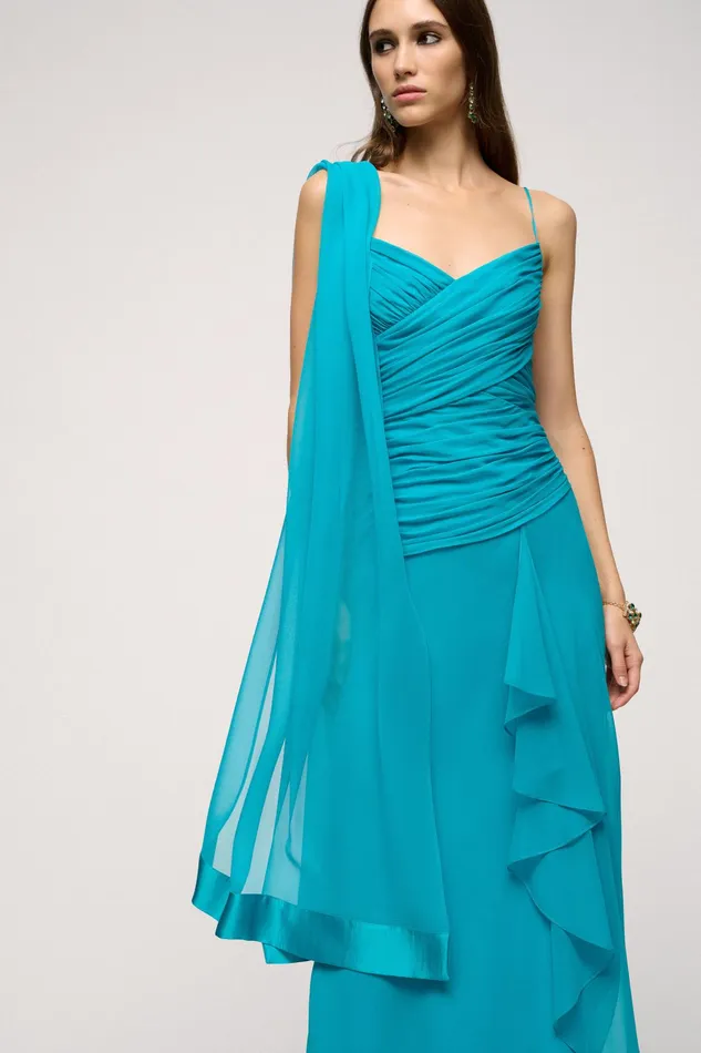 Luisa Spagnoli Scarves And Hats Riflettere Turquoise 8211 Women
