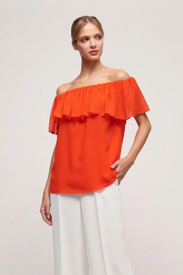 Luisa Spagnoli Tops And TShirts Beta Orange 8211 Women