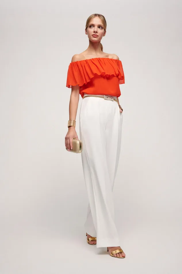 Luisa Spagnoli Tops And TShirts Beta Orange 8211 Women Luisa Spagnoli Tops And TShirts Beta Orange 8211 Women