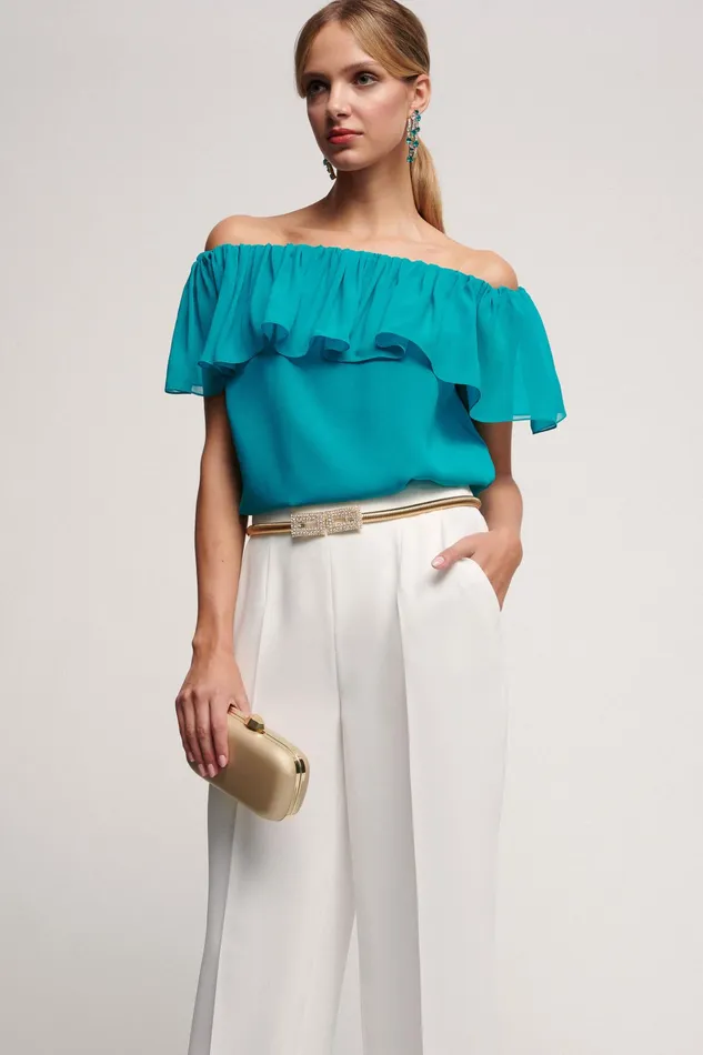 Luisa Spagnoli Tops And TShirts Beta Turquoise 8211 Women Luisa Spagnoli Tops And TShirts Beta Turquoise 8211 Women