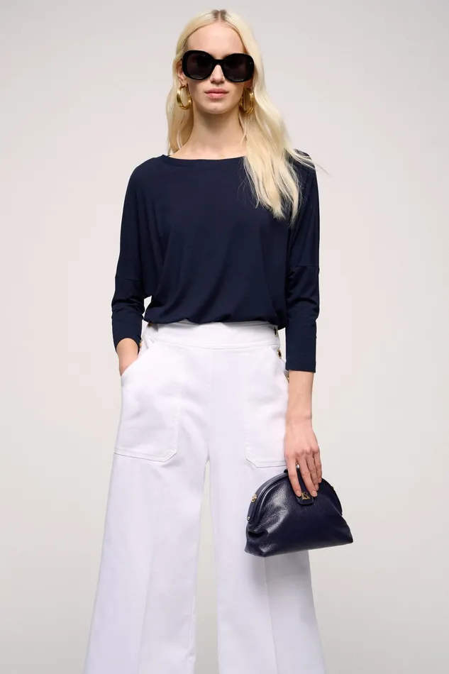 Luisa Spagnoli Tops And TShirts Bibla Blue 8211 Women Luisa Spagnoli Tops And TShirts Bibla Blue 8211 Women