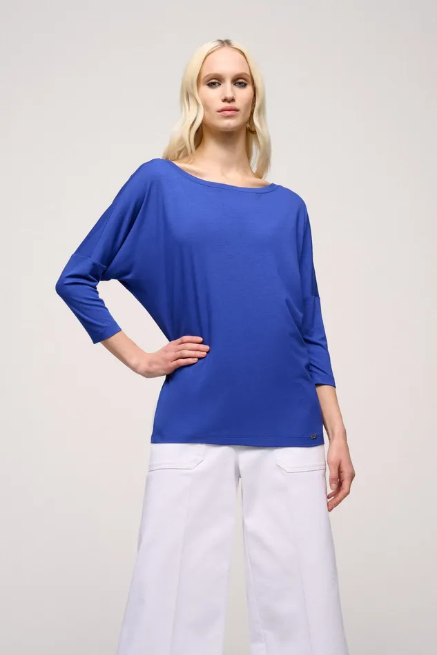 Luisa Spagnoli Tops And TShirts Bibla Bluette 8211 Women