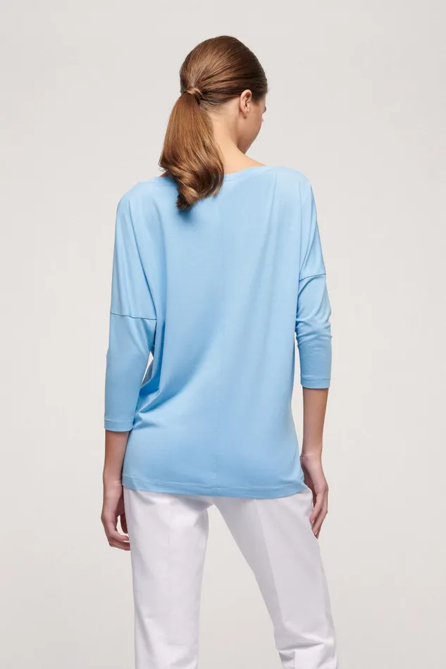 Luisa Spagnoli Tops And TShirts Bibla Light Blue 8211 Women Luisa Spagnoli Tops And TShirts Bibla Light Blue 8211 Women