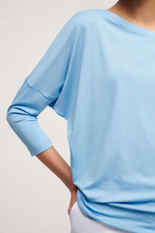 Luisa Spagnoli Tops And TShirts Bibla Light Blue 8211 Women Luisa Spagnoli Tops And TShirts Bibla Light Blue 8211 Women