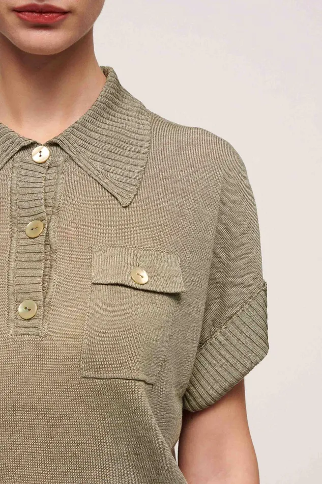 Luisa Spagnoli Tops And TShirts Concetta Military Green 8211 Women Luisa Spagnoli Tops And TShirts Concetta Military Green 8211 Women