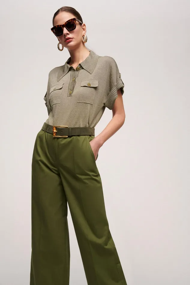 Luisa Spagnoli Tops And TShirts Concetta Military Green 8211 Women Luisa Spagnoli Tops And TShirts Concetta Military Green 8211 Women