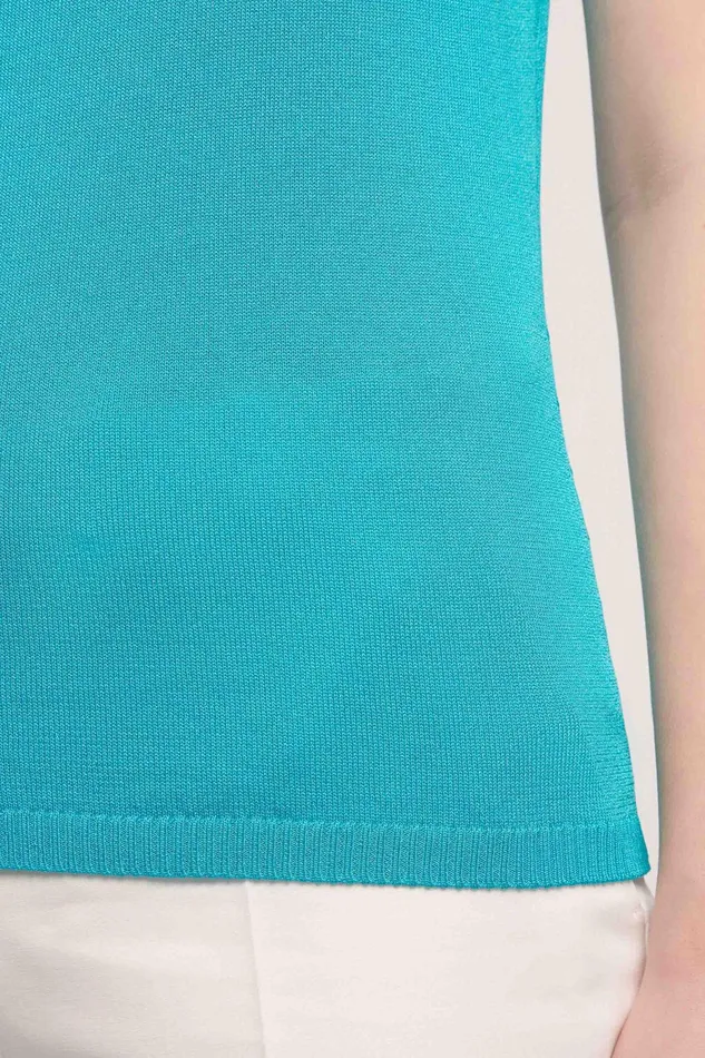 Luisa Spagnoli Tops And TShirts Corde Turquoise 8211 Women Luisa Spagnoli Tops And TShirts Corde Turquoise 8211 Women