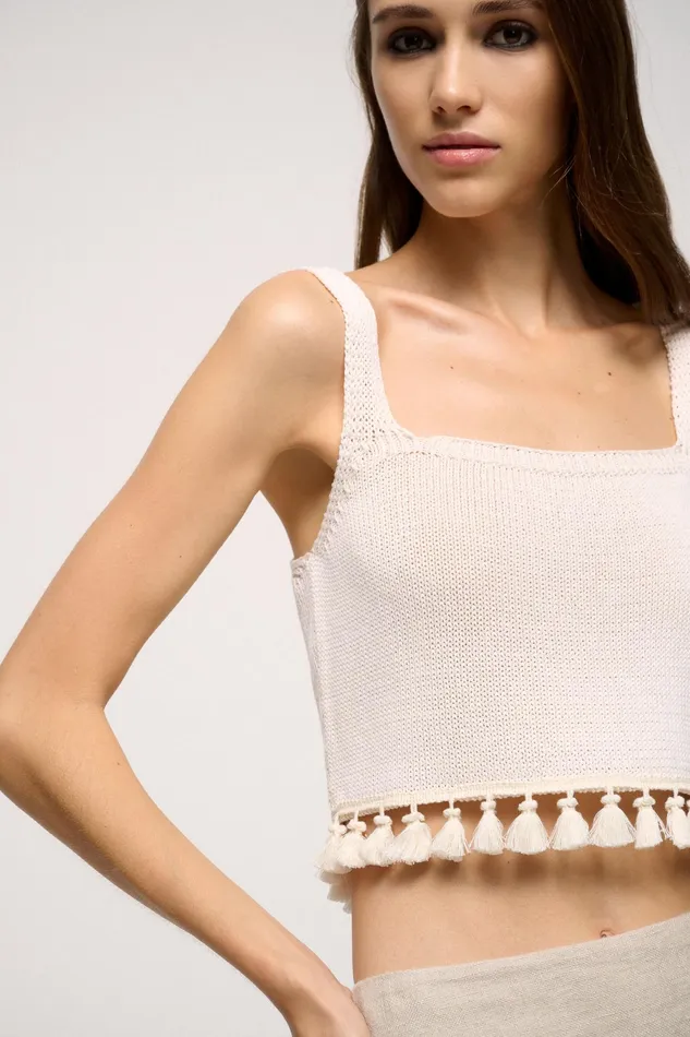 Luisa Spagnoli Tops And TShirts Cordina Cream 8211 Women
