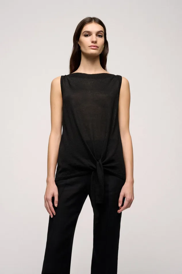 Luisa Spagnoli Tops And TShirts Cubico Black 8211 Women