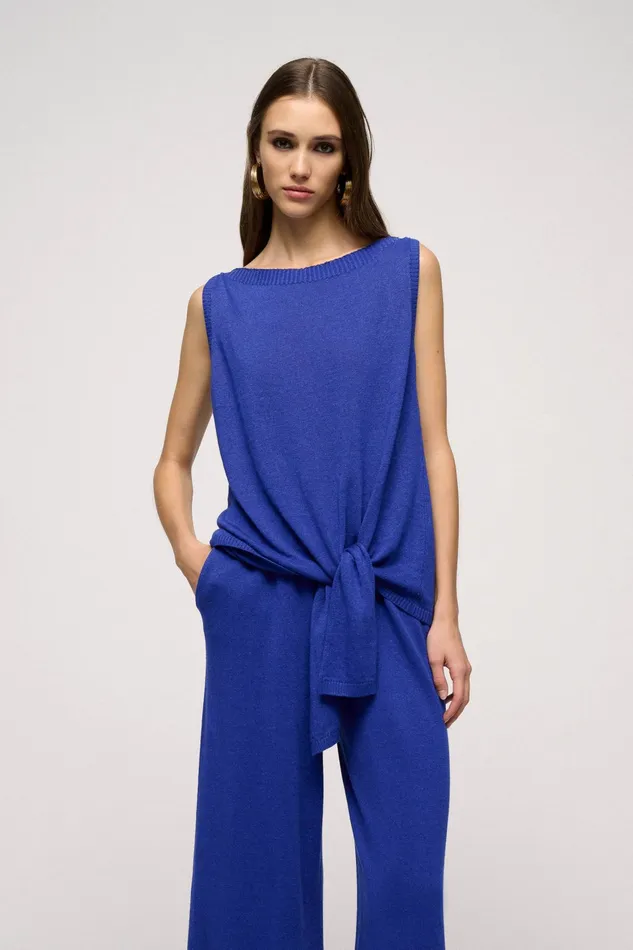 Luisa Spagnoli Tops And TShirts Cubico Bluette 8211 Women Luisa Spagnoli Tops And TShirts Cubico Bluette 8211 Women
