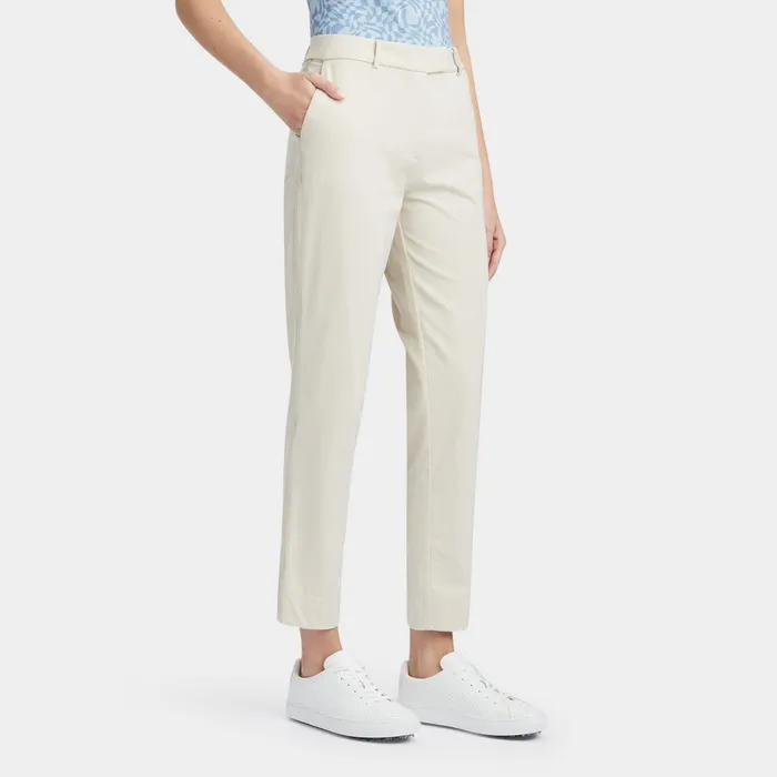 Luxe 4Way Stretch Twill Straight Leg Trouser Stone Women GFORE Bottoms