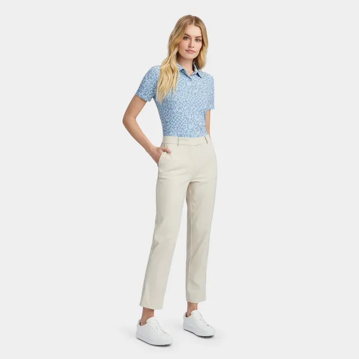 Luxe 4Way Stretch Twill Straight Leg Trouser Stone Women GFORE Bottoms