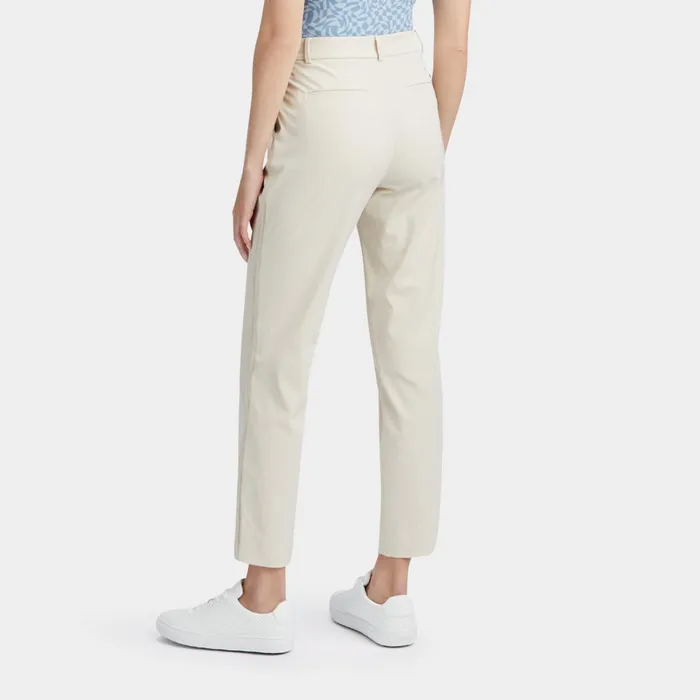 Luxe 4Way Stretch Twill Straight Leg Trouser Stone Women GFORE Bottoms