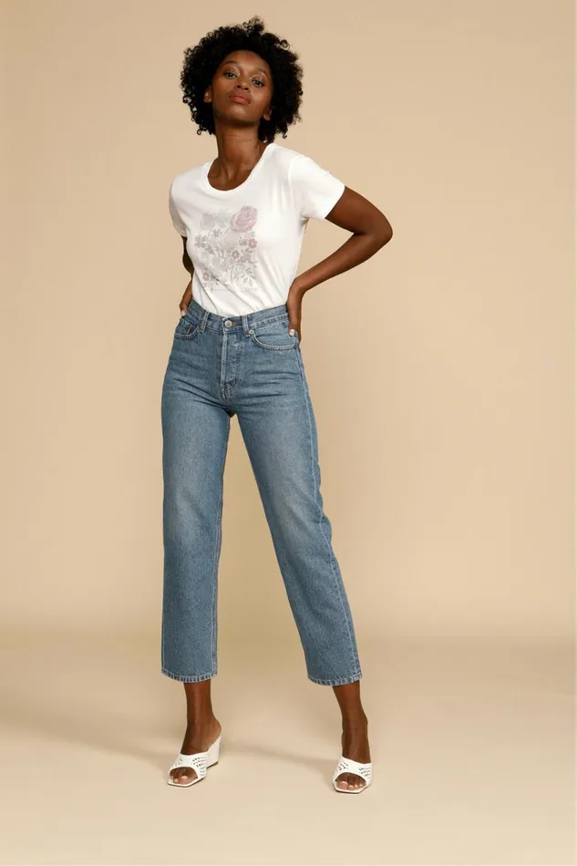 MARAIS Jeans Indigo Double Stone Women Rouje Pants
