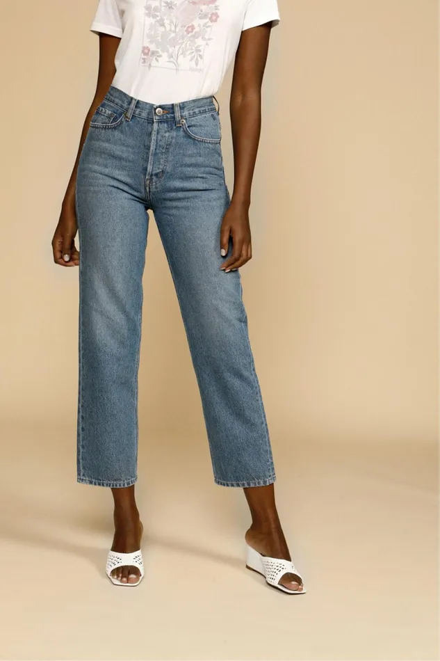 MARAIS Jeans Indigo Double Stone Women Rouje Pants