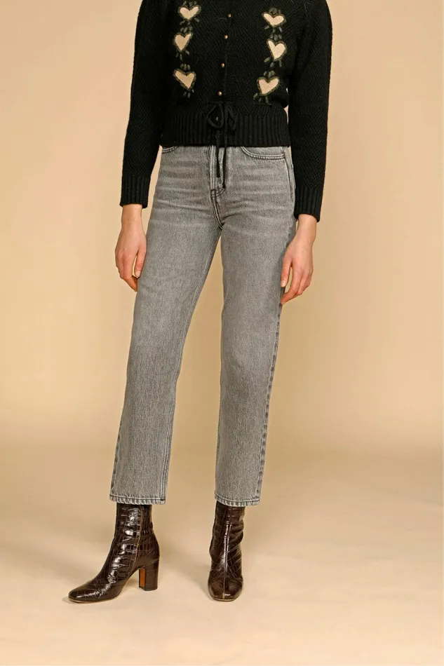 MARAIS Jeans Noir Vintage Wash Women Rouje Pants