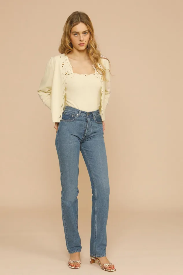 MATEO Cardigan Ecru Women Rouje Knits